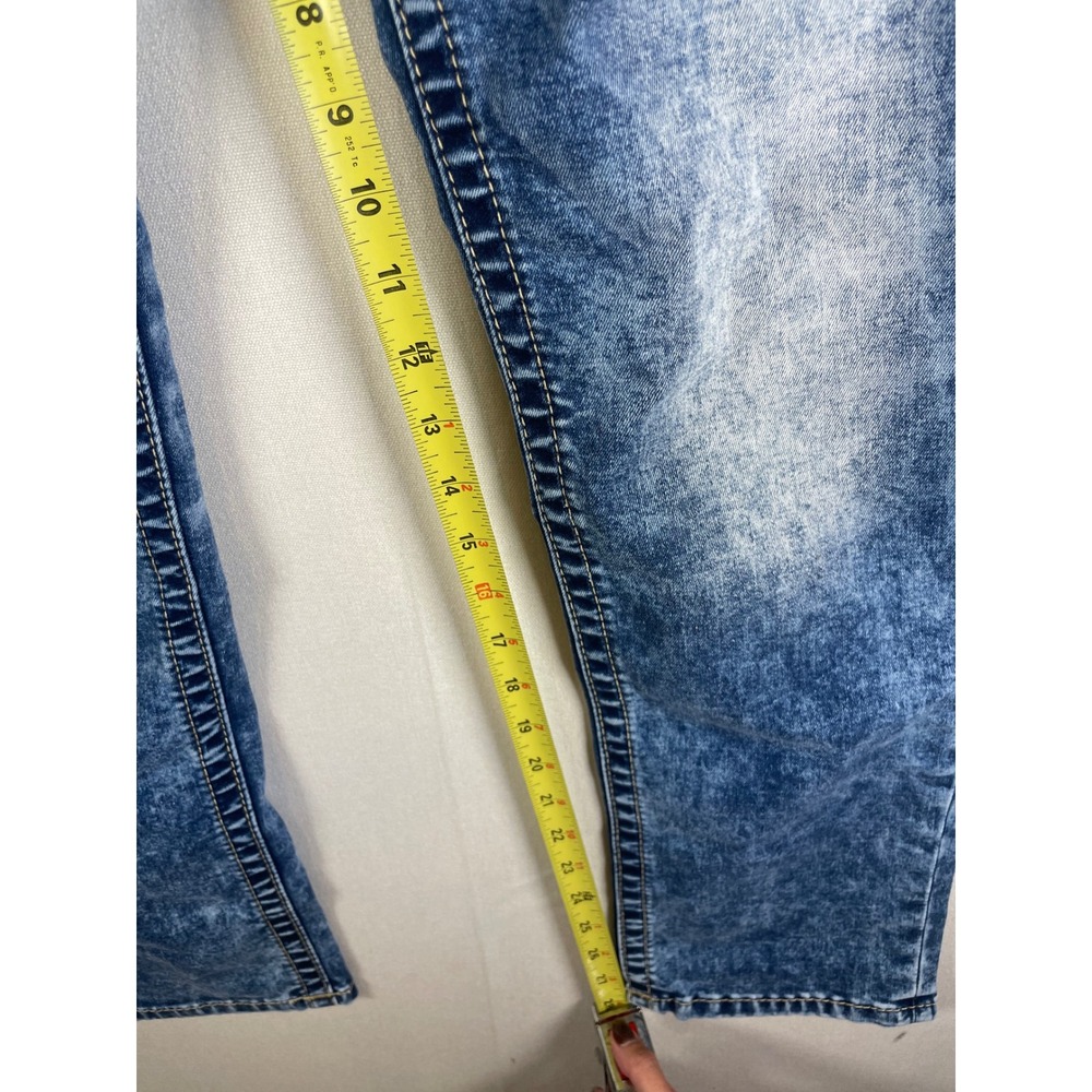 Miss Me Signature Skinny Jeans 33 Blue Acid Wash Mid Rise Denim P149 - Picture 5 of 9